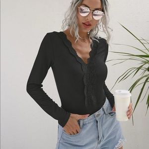 Brand new black SHEIN bodysuit. Never worn. Fits more like an extra small